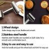 STAINLESS STEEL HANDHELD ROLLING PIN