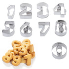 STAINLESS STEEL ALPHABET / NUMBER COOKIES CUTTER