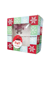 CHRISTMAS CAKE BOX (4 HOLE) 5'S X 1PKT