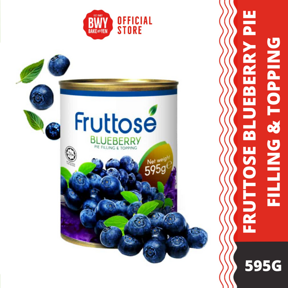 FRUTTOSE BLUEBERRY PIE FILLING & TOPPING 595G