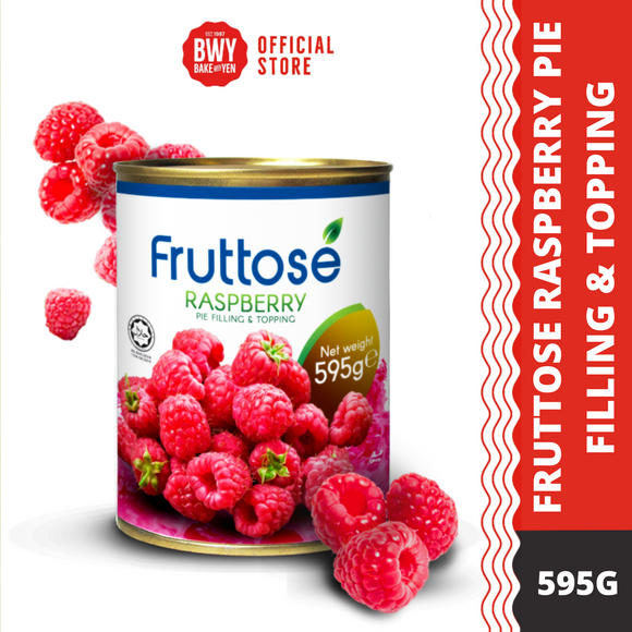 FRUTTOSE RASPBERRY PIE FILLING & TOPPING 595G