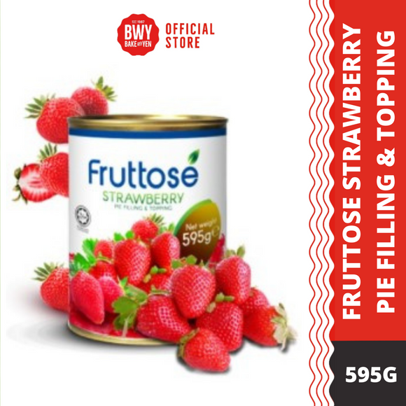 FRUTTOSE STRAWBERRY PIE FILING & TOPPING 595G