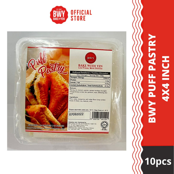 BWY PUFF PASTRY 4X4 INCH 10PCS