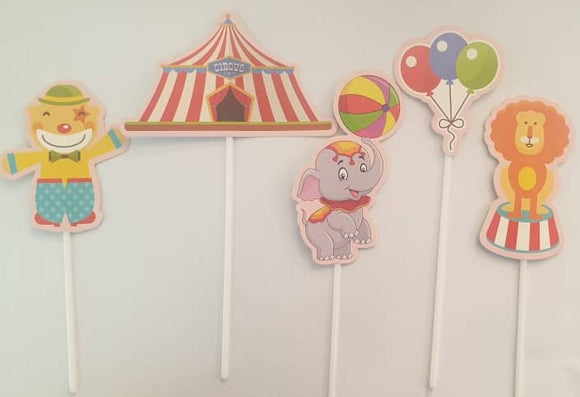 CAKE TOPPER PAPER CIRCUS 3s